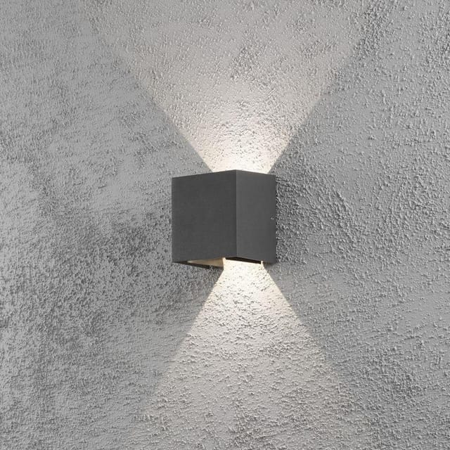 Gnosjö Konstsmide AL LED-Wandleuchte anthrazit 7959-370