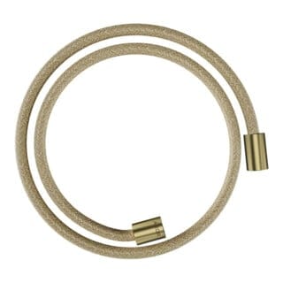 hansgrohe Textilbrauseschlauch 1250mm, Mut. beids. zyl, brushed brass