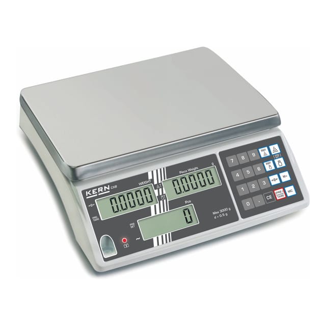 Kern Zählwaage CXB 3K0.2+C kalibriert, Wägebereich 3000 g, Ablesbarkeit 0,2 g