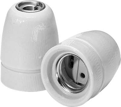 Houben Edisonfassung 3-tlg Porz. ws E27 534833