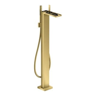 hansgrohe Wannen-Einhebelmischer Axor MyEdition A 196mm, boden, o. Pl., pol. gol opt