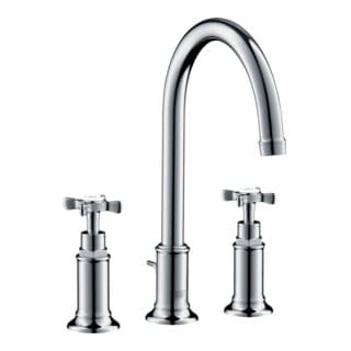 hansgrohe 3-Loch-Waschtischarmatur 180 Axor Montreux A 175mm, m Kreuzgr., Zugst.Abl.Gar., chr