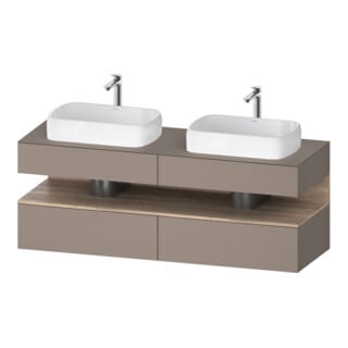 Duravit Waschtischunterschrank Qatego 160x55x60cm, E Ma/Ba m, Pl, B bs, B