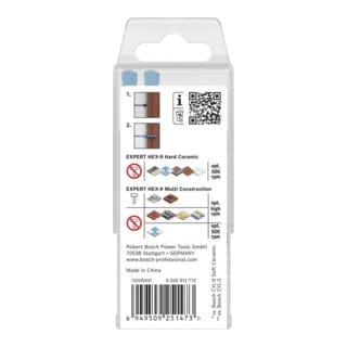 Bosch EXPERT HEX-9 Hard Ceramic und HEX-9 Multi Construction Bohrer-Set, 6 mm, 5-tlg.