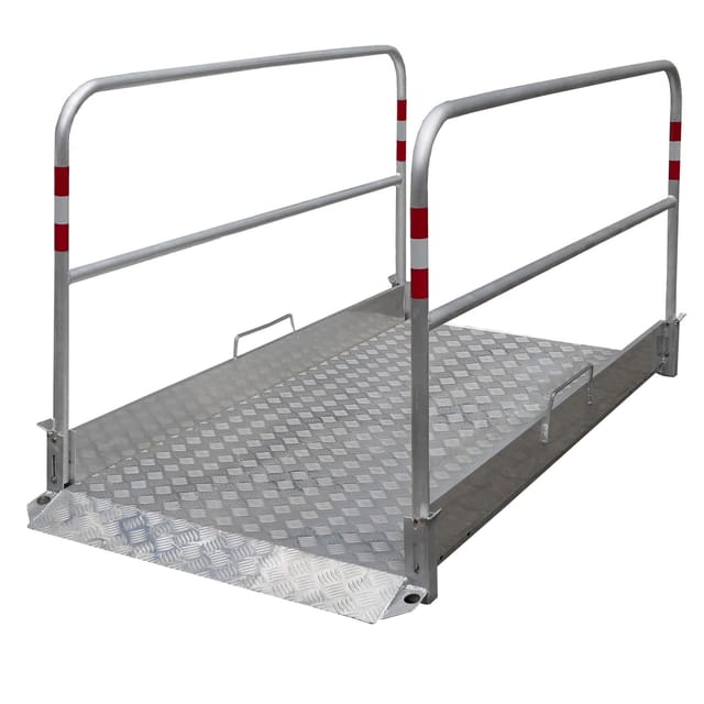 Schake Grabenbrücke aus Aluminium, Breite: 1,00 m, Länge: 1,70m