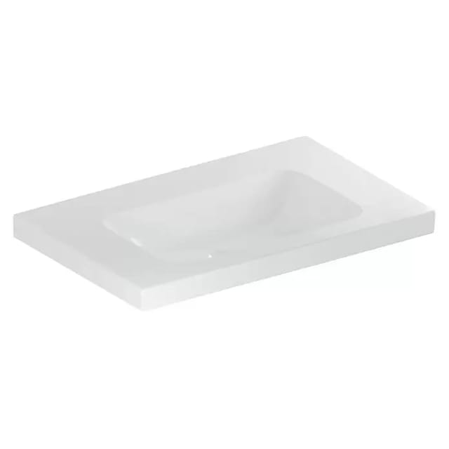 Geberit Waschtisch iCon Light 75x48cm, o HL, o Ü, m Abl, we. K-Tect