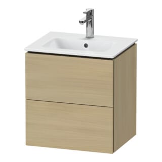 Duravit Waschtischunterschrank Compact L-Cube 52x42,1x55cm, 2 Schubk., wandhängend, med. Ei
