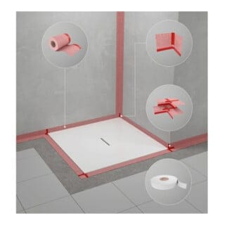 V&B Dichtsystem Sopro für alle Duschwannenmodelle, für Einbau