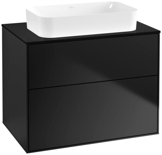 V&B Waschtischunterschrank Finion 80x60,3x50,1mm, Gl. bla m, bla m lacquer