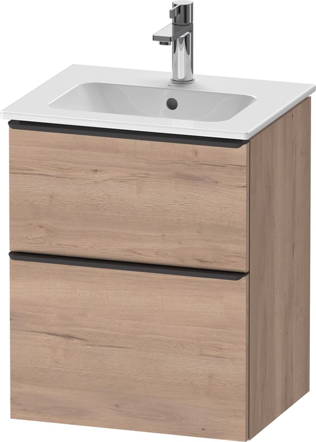 Duravit Waschtischunterschrank D-Neo 51x40,2cm, 1 Kast, 1 A, wd, sw/Ei marm.