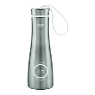Grohe Trinkflasche Blue Edelstahl, 450ml, Deckel mit Schlaufe