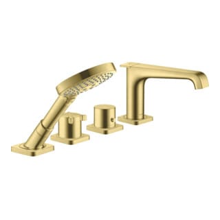 hansgrohe Fertigset Axor Citterio E 4-L-Fliesenrd.-Arm., m Thermostat, brush. br