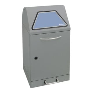 Stumpf Sortsystem Modul-Vario 45, graualu-struktur Innenbehälter, 45 Liter, Trethebel
