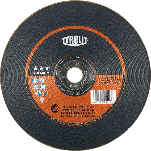 TYROLIT Schruppschleifscheibe PREMIUM***, Scheiben-ØxScheibenbreite: 125X7 mm, 560405 125X7