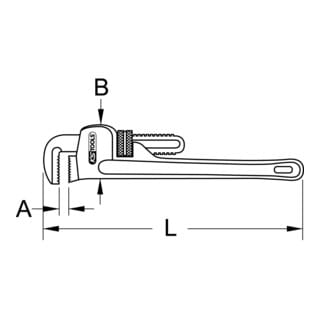KS Tools Einhand-Rohrzange, 3/4