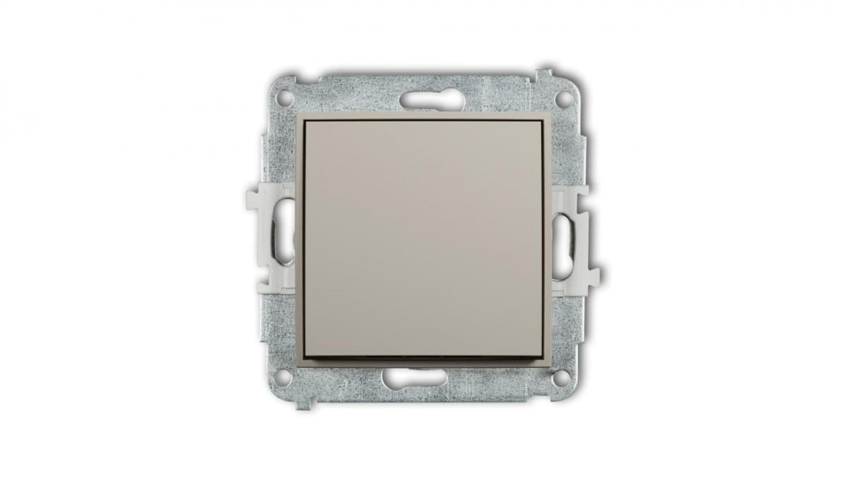 Mini Treppenhausschaltermechanismus (eine Taste Ohne Piktogramm) Taupe 60mwp-3.1