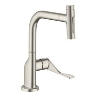 hansgrohe SPT 230 Se 2jet Axor Citterio mit Ausziehbrause, Edelstahl Finish