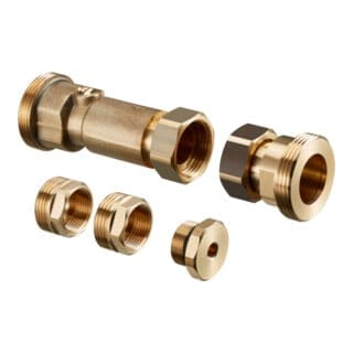 Oventrop Wärmemengenzähler-Einbauset f Regum. M3/M 4-18 m Kugelh, DN 25