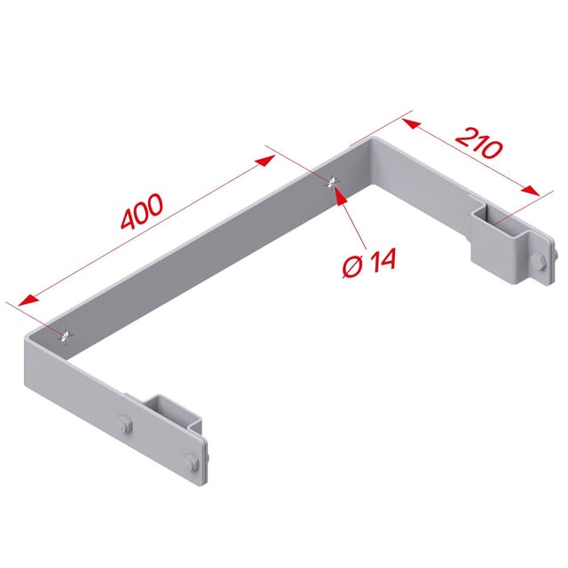 Hymer Wandhalter U-Form 210 mm