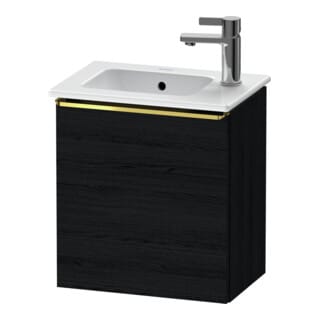 Duravit Waschtischunterschrank D-Neo 41x27,4x44cm, 1 T, An L, g pol/Eiche sw