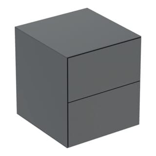 Geberit Seitenschrank One 45x49,2x47cm, 2 Laden, lava/lackiert ma