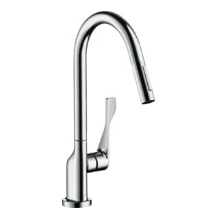 hansgrohe Spültisch-Einhebelmischer 250 Axor Citterio mit Ausziehbrause, brushed bronze
