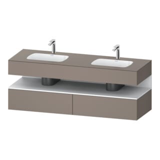Duravit Einbauwaschtisch-Möbel-Set Qatego 160x55x60cm, Kon-WTU, B, we m/bas ma