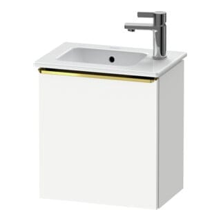 Duravit Waschtischunterschrank D-Neo 41x27,4x44cm, 1 T, An L, gol pol/weiß ma