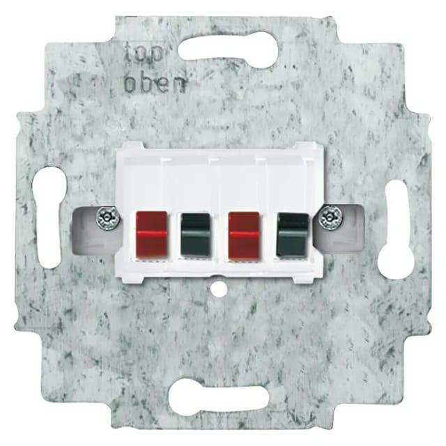 Busch-Jaeger Lautsprecher-Anschlussdose 2fach, alpinweiß 0248/04-101