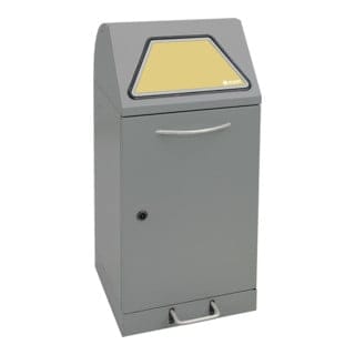 Stumpf - Sortsystem Modul-vario 60 Graualu-struktur Innenbehälter, 60 Liter, Trethebel