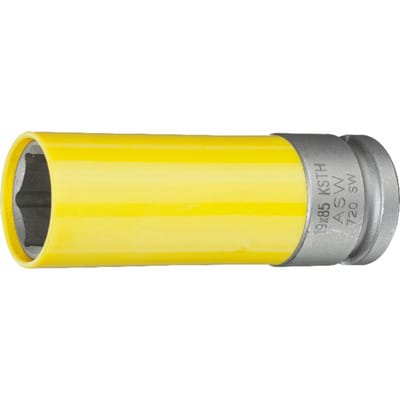 ASW Kraft-Steckschlüsseleinsatz mit Kunststoff-Hülse 1/2" 19x85mm