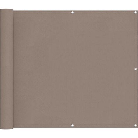 Balkonsichtschutz Aus Taupefarbenem Oxford-gewebe, 100 X 600 Cm – Sichtschutz Für Terrasse Und Garten