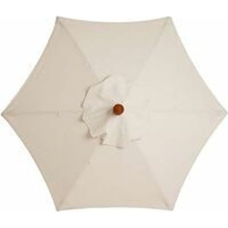 Gartenschirm Mit 6 Stabilen Streben, Strandschirm, Gartenschutz, Für Balkon, Terrasse, Patio, Pool (2,5 M Durchmesser) – Weiß – Rwparasol Accessory-x