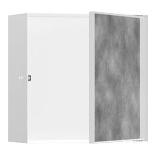 hansgrohe XtraStoris Rock Wandnische 300x300x140mm, m befl. Tür, mattweiß