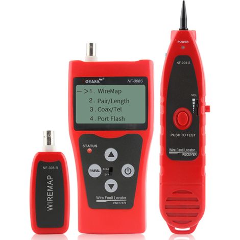 Testeur De Câble Réseau Haute Précision Noyafa - Avec Écran Lcd, Mesure Longueur Coaxiale/rj11/rj45