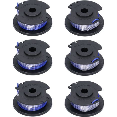 Bobine De Rechange Pour Tondeuse À Gazon Ryobi, 6 Pièces, 18v, 24v, 40v