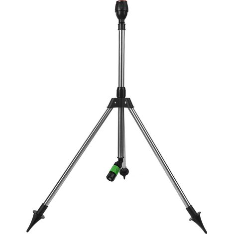 Trépied Arrosage – 360° Rotatif – Tête Irrigation Relevable – Support Pulvérisation – Jardin Pelouse