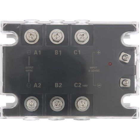 Chiciris Relais Statique Triphasé 40a Tsr‑40da H, Temps De Commutation Court, Idéal Pour Les Équipements D'Interface Périphérique Informatique
