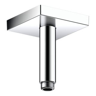 hansgrohe Deckenanschluss 100mm, polished gold optic, eckig