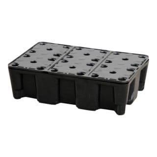 CEMO PE-Auffangwanne 25 HD mit PE-Rost