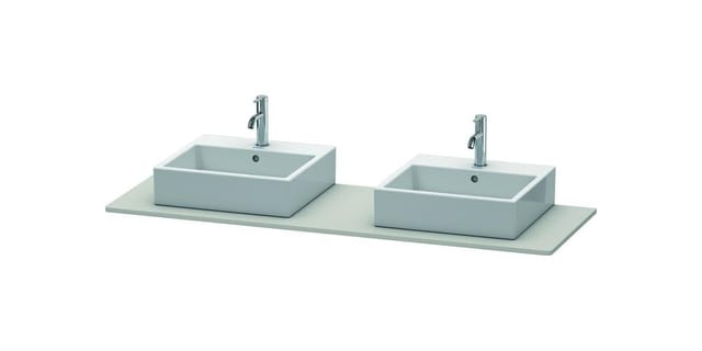 Duravit Konsole XSquare 160x55cm, bg m, m 2 Auss, Beck. beids.