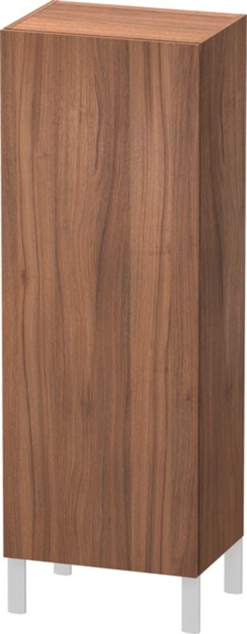 Duravit Halbhochschrank L-Cube 50x36,3x132cm, Tür links, nussbaum natur