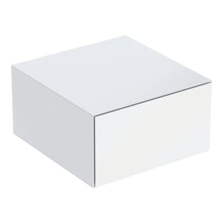 Geberit Seitenschrank One 45x24,5x47cm, 1 Laden, w/lack. hochgl.