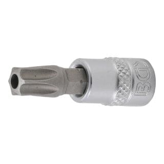 BGS Bit-Einsatz Antrieb Innenvierkant 6,3 mm (1/4") T-Profil (für TX) mit Bohrung T45
