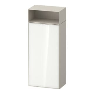 Duravit Halbhochschrank Zencha 40x24x96,1cm, 1 T, An L, Gl. w/taup matt