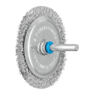 PFERD TOOLS Rundbürste ungezopft RBU Ø70x4 mm Schaft-Ø6 mm Edelstahl-Draht-Ø0,20