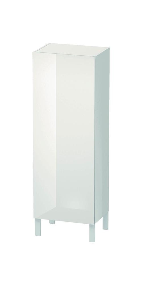 Duravit Halbhochschrank L-Cube 50x36,3x132cm, Tür links, weiß Hochglanz
