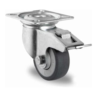 CASCOO Lenkrolle mit Totalfeststeller ø 50 mm Serie P2T2 Kugellager