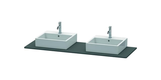 Duravit Konsole XSquare 160x55cm, gra m, m 2 Auss, Beck. beids.