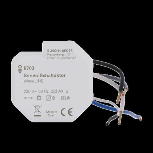 Busch-Jaeger Aktor 2-fach weiß 6703